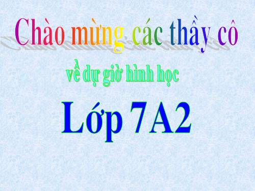 Chương II. §2. Hai tam giác bằng nhau