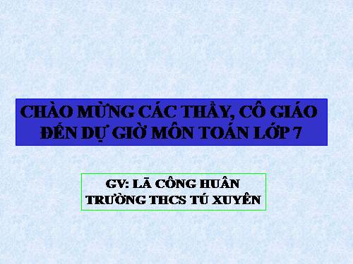 Chương II. §2. Hai tam giác bằng nhau