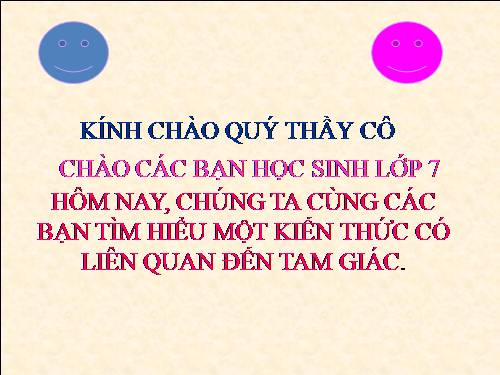 Chương II. §1. Tổng ba góc của một tam giác