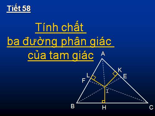 Chương III. §6. Tính chất ba đường phân giác của tam giác