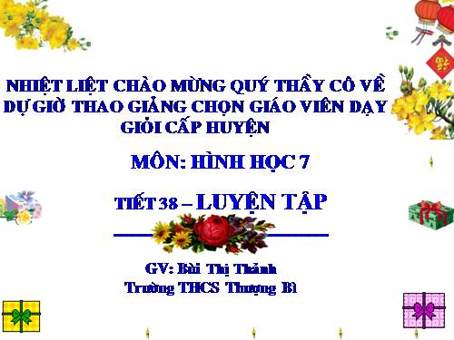 Các bài Luyện tập