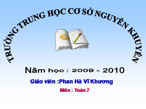 Chương II. §7. Định lí Py-ta-go