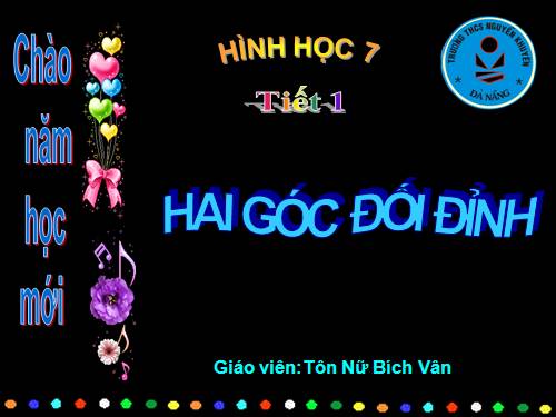 Chương I. §1. Hai góc đối đỉnh