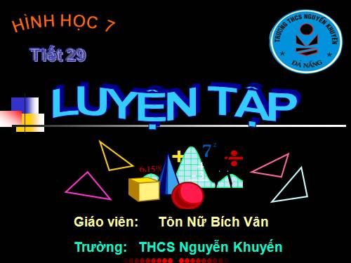 Các bài Luyện tập