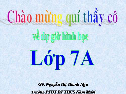 Chương II. §2. Hai tam giác bằng nhau