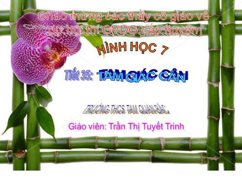 Chương II. §6. Tam giác cân