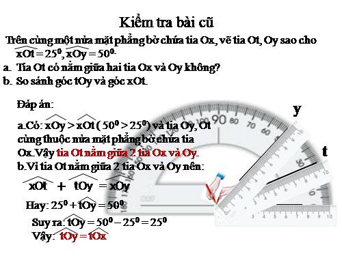 Chương III. §5. Tính chất tia phân giác của một góc