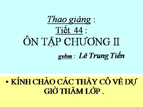 Ôn tập Chương II. Tam giác