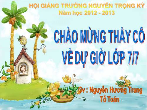 Chương II. §1. Tổng ba góc của một tam giác