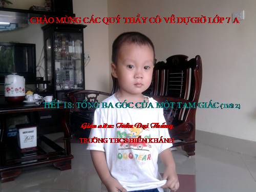 Chương II. §1. Tổng ba góc của một tam giác