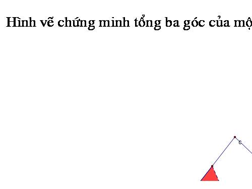 Tổng 3 góc của 1 tam giác