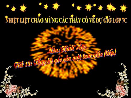 Chương II. §1. Tổng ba góc của một tam giác