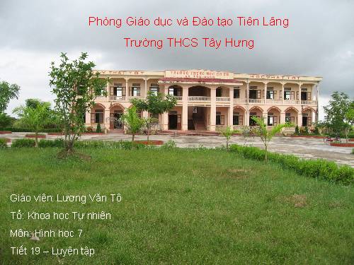 Hình học 7, tiết 19. Luyện tập