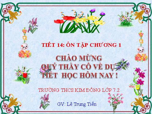 Ôn tập Chương I. Đường thẳng vuông góc. Đường thẳng song song