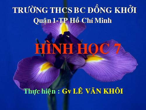 Chương II. §5. Trường hợp bằng nhau thứ ba của tam giác: góc-cạnh-góc (g.c.g)