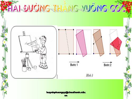 Chương I. §2. Hai đường thẳng vuông góc