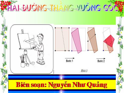 Chương I. §2. Hai đường thẳng vuông góc