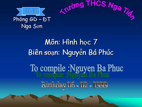 Chương III. §9. Tính chất ba đường cao của tam giác