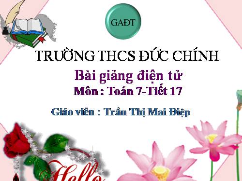 Chương II. §1. Tổng ba góc của một tam giác