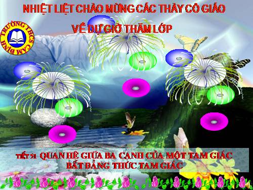 Chương III. §3. Quan hệ giữa ba cạnh của một tam giác. Bất đẳng thức tam giác