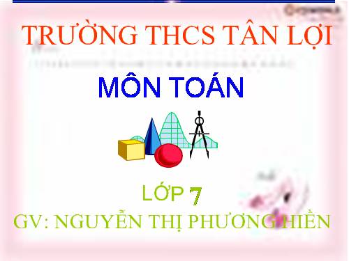 Chương III. §1. Quan hệ giữa góc và cạnh đối diện trong một tam giác