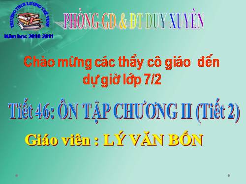 Ôn tập Chương II. Tam giác