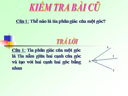 Chương III. §6. Tính chất ba đường phân giác của tam giác