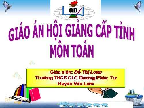 Chương II. §8. Các trường hợp bằng nhau của tam giác vuông