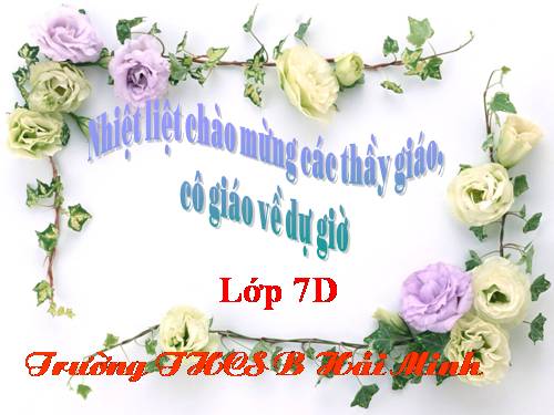 Chương III. §1. Quan hệ giữa góc và cạnh đối diện trong một tam giác