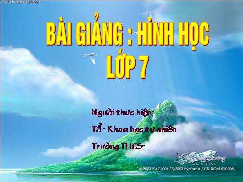 Chương II. §8. Các trường hợp bằng nhau của tam giác vuông