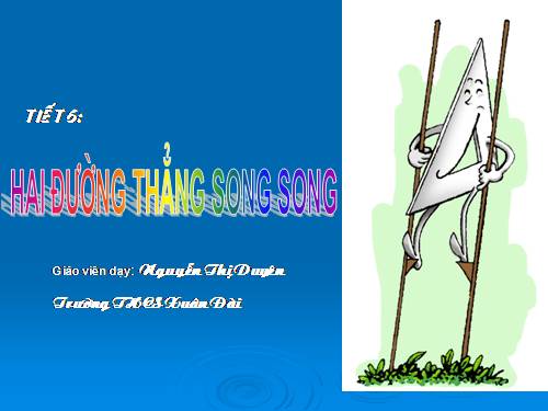 Chương I. §4. Hai đường thẳng song song