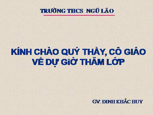 Ôn tập Chương I. Đường thẳng vuông góc. Đường thẳng song song