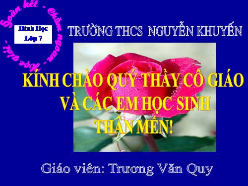 Chương III. §1. Quan hệ giữa góc và cạnh đối diện trong một tam giác