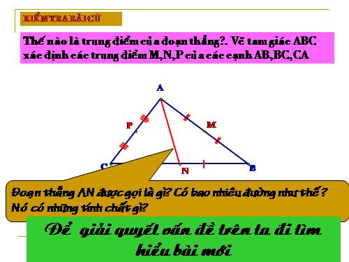 Chương III. §4. Tính chất ba đường trung tuyến của tam giác