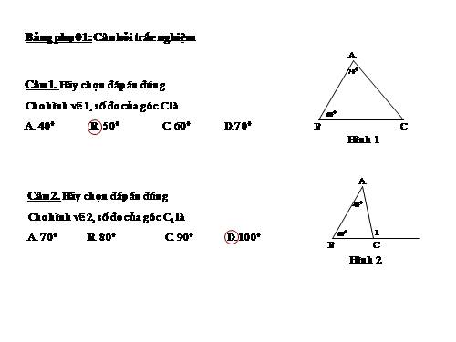 Ôn tập Chương II. Tam giác