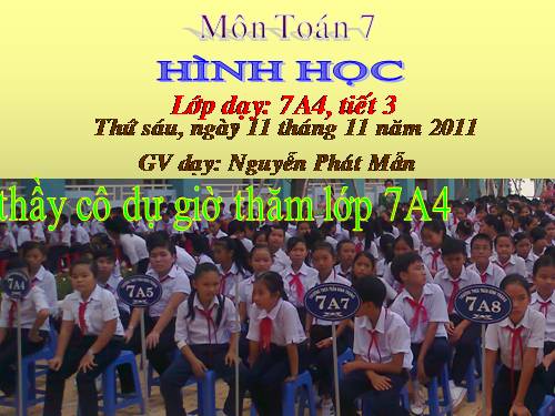 Chương II. §3. Trường hợp bằng nhau thứ nhất của tam giác: cạnh-cạnh-cạnh (c.c.c)