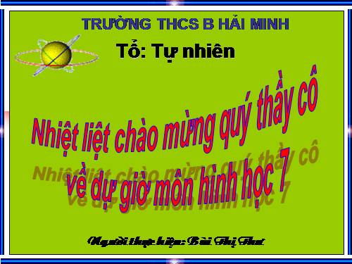 Chương II. §1. Tổng ba góc của một tam giác