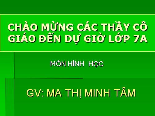 Chương II. §1. Tổng ba góc của một tam giác