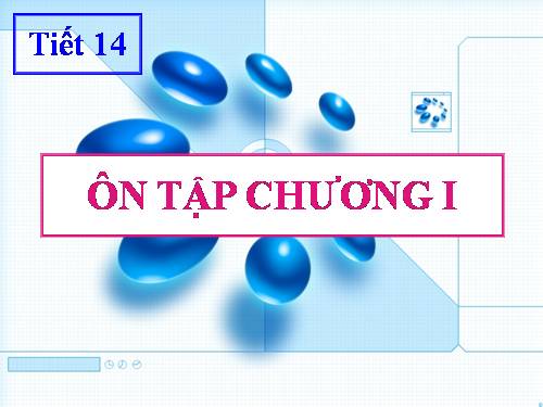 Ôn tập Chương I. Đường thẳng vuông góc. Đường thẳng song song