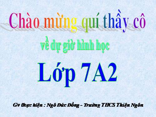 Chương II. §2. Hai tam giác bằng nhau