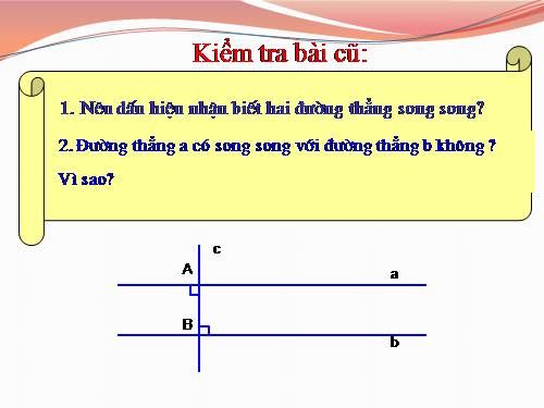 Chương I. §6. Từ vuông góc đến song song