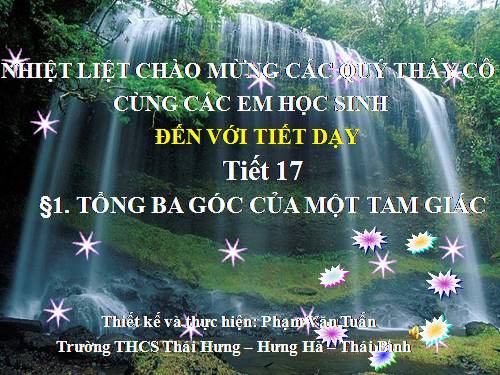 Chương II. §1. Tổng ba góc của một tam giác