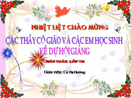 Chương II. §1. Tổng ba góc của một tam giác