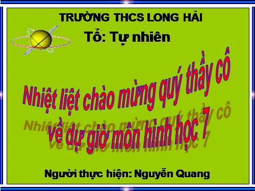 Chương II. §1. Tổng ba góc của một tam giác