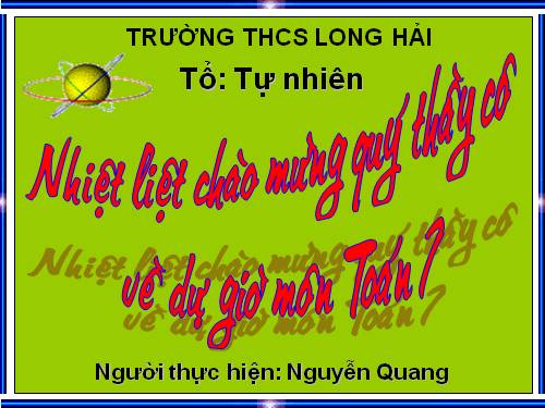 Chương II. §1. Tổng ba góc của một tam giác