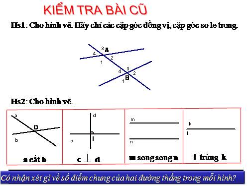 Chương I. §4. Hai đường thẳng song song