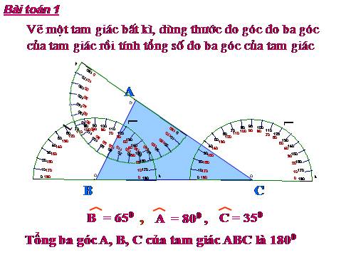 Chương II. §1. Tổng ba góc của một tam giác