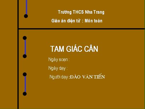 Chương II. §6. Tam giác cân