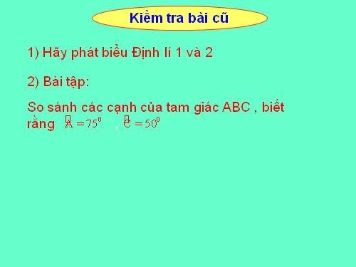 Các bài Luyện tập