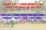 Chương III. §7. Tính chất đường trung trực của một đoạn thẳng